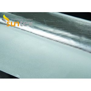 Heat Reflective 0.4mm 550C Aluminum Coated Fiberglass Fabric Insulation