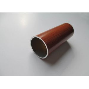 Diameter 30mm Aluminium Round Tube Wood Grain Painted Environment Protection