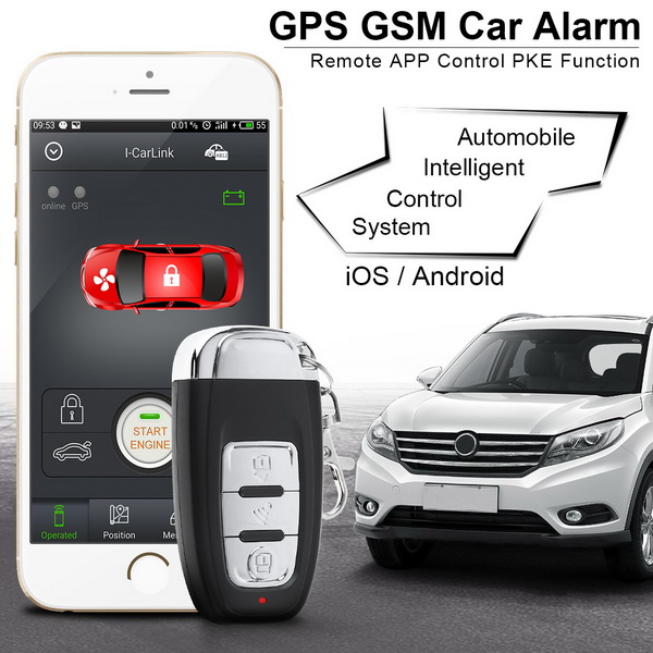 Car PKE Keyless entry Smartphone Start Smart Alarm Remote Start with gps locator