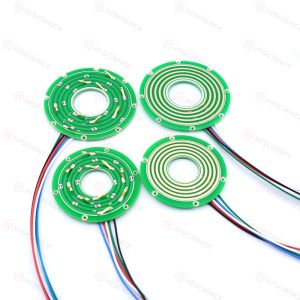Durable Pancake Slip Rings 6 Circuits 10A Signal Slip Ring Aluminum Alloy