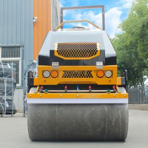 Quality 3 Ton Diesel Tandem Two Wheel Asphalt Concrete Vibratory Road Roller Double Drum Roller Competitive Price for sale