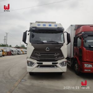 4 Cylinder Tri Axle Reefer Trailer 350hp Single Axle Box Truck