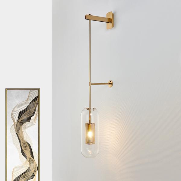 Post Modern Glass Material Corridor E27 Wall Mounted Lamps