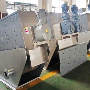Sludge Dewatering Screw Dehydrator in Slaughter Wastewater Treatment