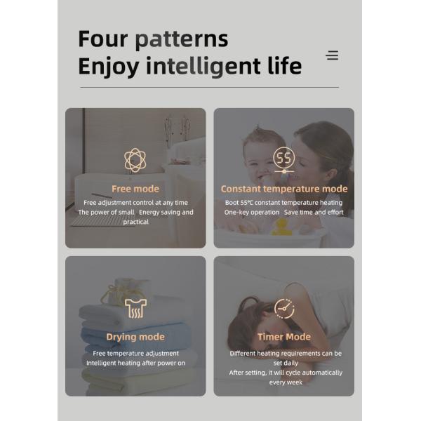 Single Black Bathroom HEATED Towel Warmer Rack Fashion Style Electric Towel Rack Amor