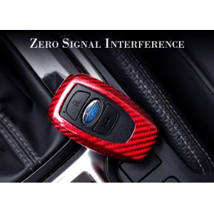 Glossy Slip Resistant Carbon Fiber Key Case For SUBARU