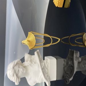 Dainty 18K Gold Plumeria Flower Earrings