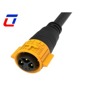 3 Power 15A 3 Data 5A Waterproof LED Connector 6 Pin Waterproof Cord Connector