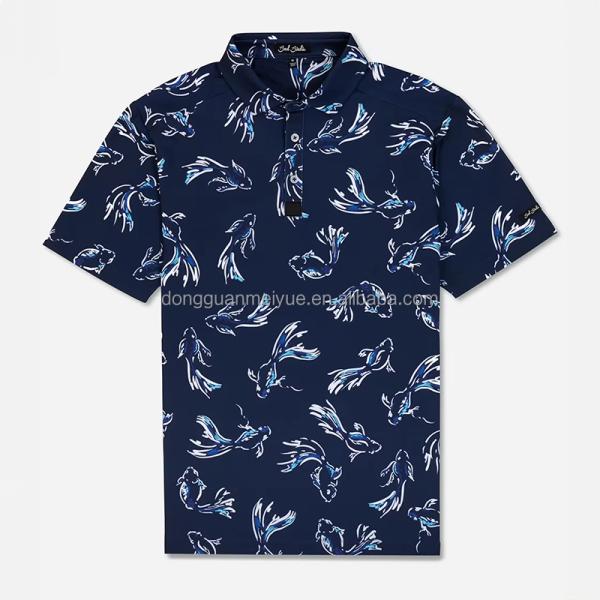 Custom Pint Logo Hip Great High-quality Lightweight Trendy Breathable Rugby Novelty Shirts Lightweight Vintage Golf Polo Shirt