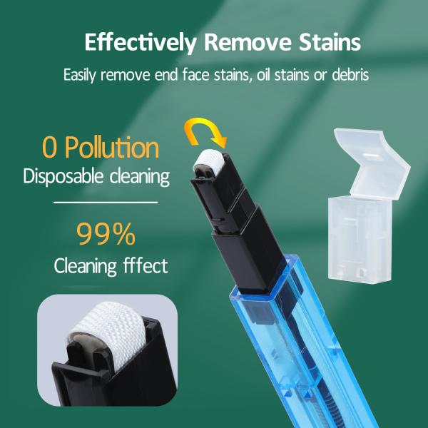 12 Fiber Tool Kits MPO MTP Cleaner One Click Optical Fiber Connector Cleaner 600 Times