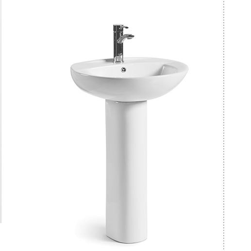 Buy Floor Standing Modern Pedestal Basin For Sophisticated Bathroom at wholesale prices