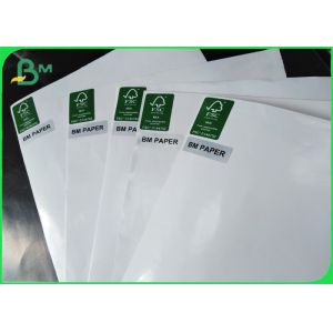 PE Laminated White Paper Glossy Coated Base Paper 80gsm + 10g