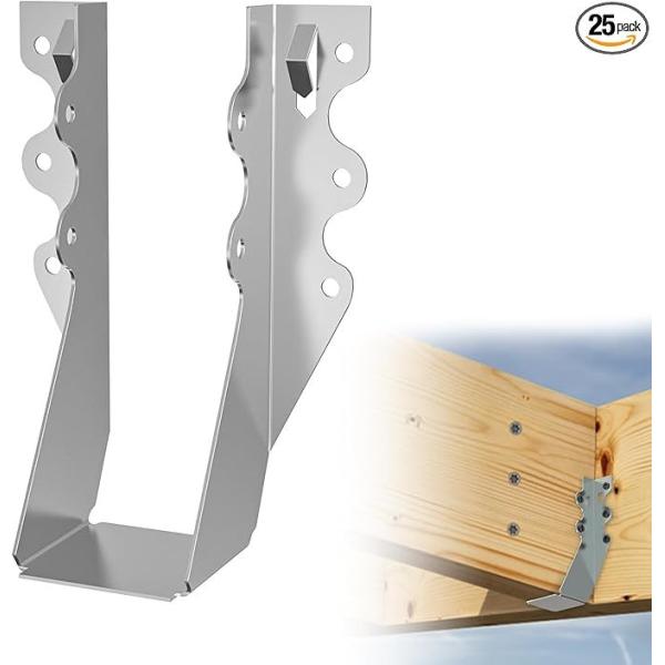Concealed-flange Joist Hanger with G300-z275 Carbon Steel for 2" x 4" Lumber