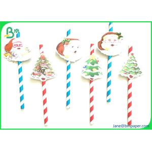 Biodegradable 26gsm - 32gsm Drinking Straw Wrapping Paper with Logo printing