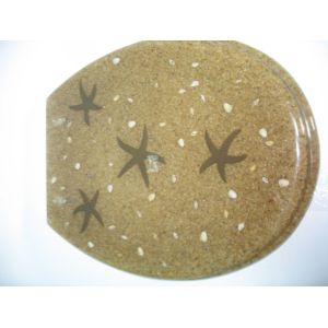 sea star shell toilet seat