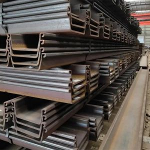Q235 Q345 Q355B Hot Rolled U Steel Sheet Piling Engineering Contruction