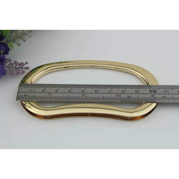 Wholesale new bag making accessories DIY zinc alloy 2 color bag metal handle