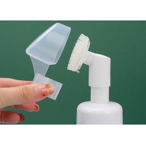120ml 150ml Facial wash Foam Bottle With Silicone Brush