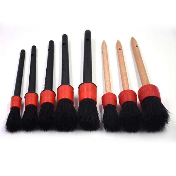 Buy Natural Boar Hair Car Detailing Brushes , Auto Wheel Cleaning Brushes at wholesale prices