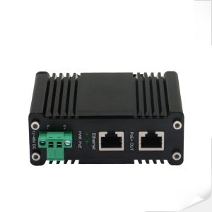 12~48V DC Power Input Industrial Gigabit PoE+ Injector