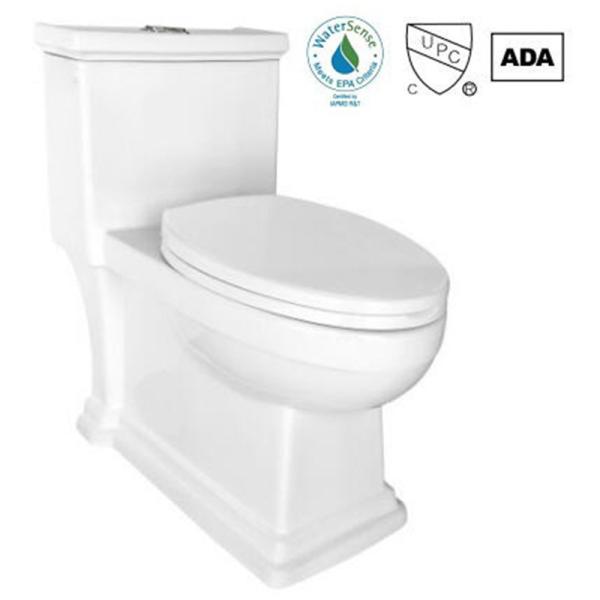 Buy One Touch CUPC Toilet 1.28 Gallons Per Flush Commode Bowl 720x430x750mm at wholesale prices