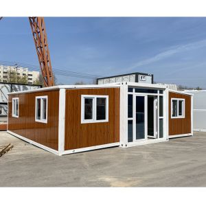Galvanized Steel Square Tubes Expandable Shipping Container House Featuring 50mm