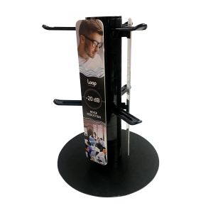 Cardboard Spinner Acrylic Plastic Display Rotary 2 Layers Counter Top