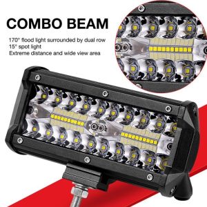 120W 40pcs Waterproof 6000lm Offroad LED Light Bars