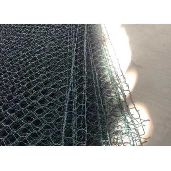 Buy 220-240g/M2 Zinc Coated Gabion Mattress Dark Green at wholesale prices