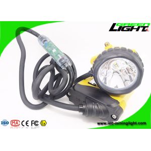 348lum Rechargeable Corded Miners Cap Light 10.4Ah With Low Power Warning