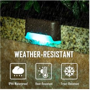 16pc Set Waterproof Solar Powered Decking Light Step lamp For Stairs, Fences,