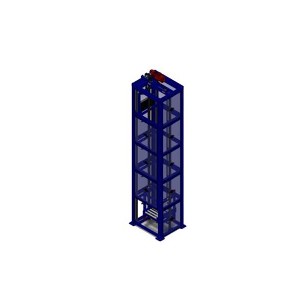 Aluminum Intelligent Control System Pallet Reciprocating Elevator Is Used In Production Lines
