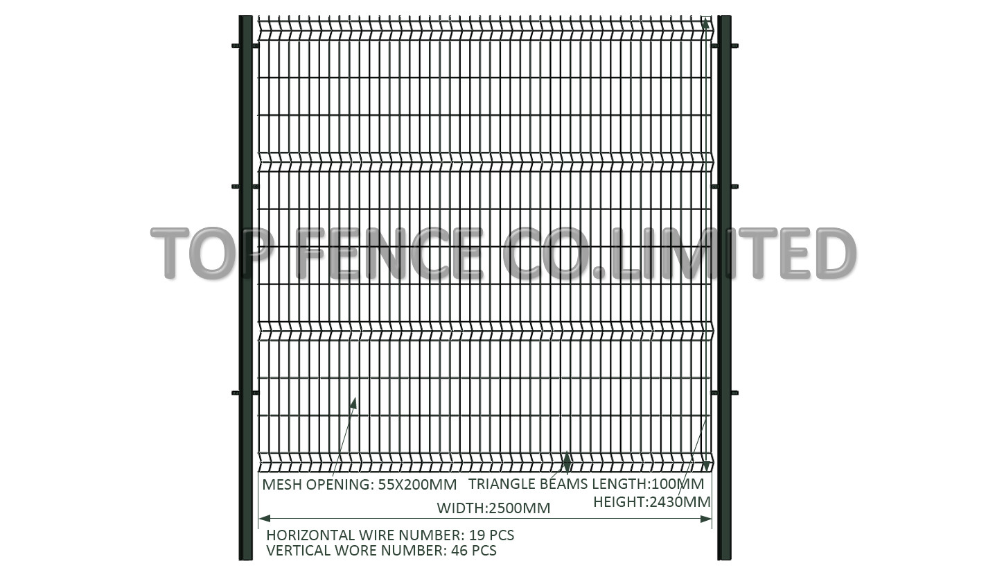 3D wire mesh fence panels