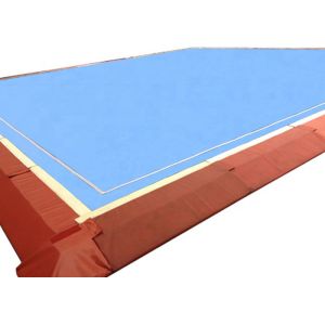Gymnastics Blue 50mm Cheerleading Floor Mat Velcro Connect