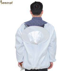 Round Ventilated Bee Jacket With Fencing Veil Beekeeping Clothes Suit