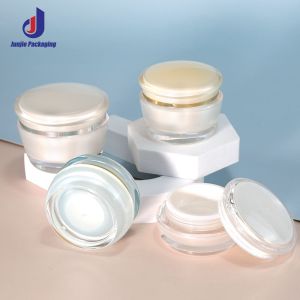 Acrylic Collar Material 20ml Airless Bottle for Cosmetic Packaging and Skin Care