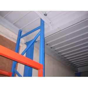 High Space Utilization Mezzanine Industrial Storage Racks Work Platform