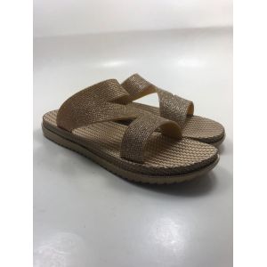 Flat Heel PVC Glittering Women Slipper Slide Outdoor Beach Slippers Size 36-41#