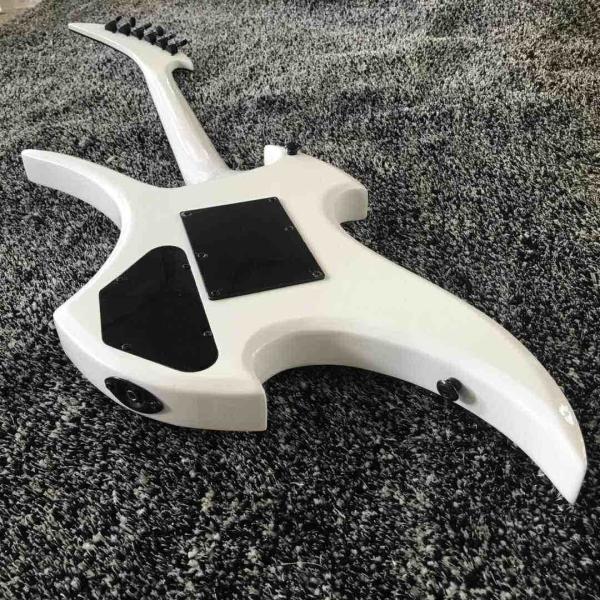 2020 New High Quality Floyd-Rose Irregular Shape Electric Guitar in White With Rosewood Fingerboard
