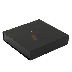 Custom Disposable Black Design Paper Foldable Magnetic Sushi Take Out Box Food