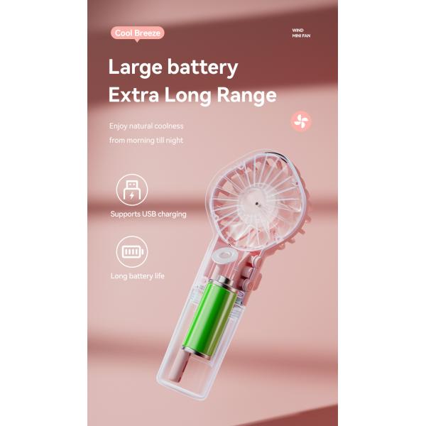 Hand Held Spray Fan Portable Mini Charging Spray Humidification Gift Handheld Small Fan