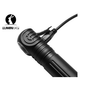 Micro USB Charging LED Headlamp Flashlight With Anti - Slip Headband