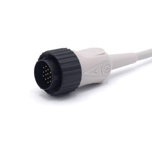 Kenz 16 Pins EKG Cable 6 Leads 10 Leads AHA Pinch Compatible