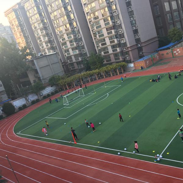 Buy Waterproof 13mm Synthetic Rubber Flooring Outdoor Running Track Red Blue Green at wholesale prices