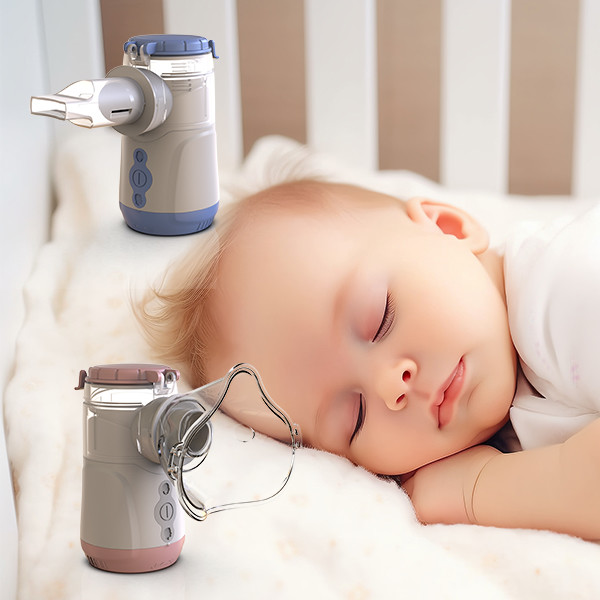 1.5W Portable Mesh Nebulizer With Medical ABS PC Plastic For 7 Days Battery