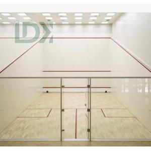 China Durable Squash Venue With Tempered Glass Front Wall And Lights on sale