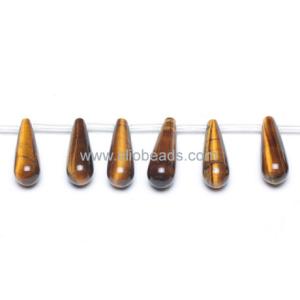 Tiger Eye Top Drilled Round Drops
