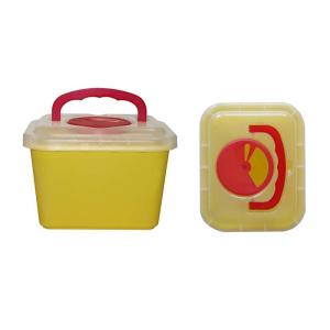 5 Litre Sharps disposal container, Sliding Lid, Red,Sharps Container |