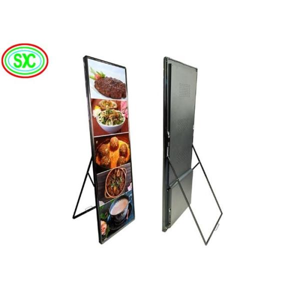 SMD2121 LED Chips in High Resolution 209*104 LED Poster Display with Aluminum Panel