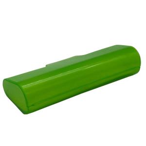 Slim Green Plastic Glasses Case Custom Logo Printing